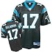 Jake Delhomme Black Reebok NFL Premier Carolina Panthers Jersey - XX-Large