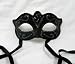 Venetian Mask with Black and Silver Designs
