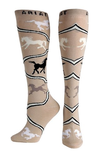 Ariat Women's Spirited Horse Knee High Socks