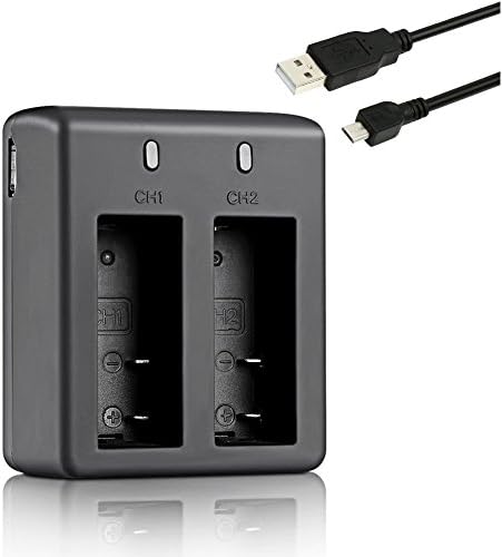 Yutop USB Port Dual Charger for Vikeepro/DBPOWER/Geekpro/Lightdow /Canany Outdoor Sport Camera