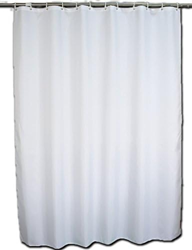 BenLok Classic Durable Polyester Fabric White Thick Shower Curtain