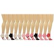 12 Pairs Cure Breast Cancer Awareness Ribbon Summer Ankle Low Cut Socks Cotton