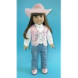 Pink Suede Western Outfit COMPLETE, Fits 18 Dolls Like American Girl®