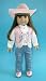 Pink Suede Western Outfit COMPLETE!, Fits 18 Dolls Like American Girl®