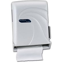 San Jamar T1490 Oceans Smart System with IQ Sensor Roll Towel Dispenser, Fits 8" Wide and 4" Diameter Stub Roll, 11-3/4" Width x 16-1/2" Height x 9-1/4" Depth, White Sand