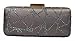 Chicastic Sparkle Hard Box Wedding Evening Clutch Purse With Rhinestone Closure