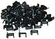 Cable-Clip Black RG6-Dual (100 pieces per bag)
