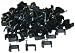 Cable-Clip Black RG6-Dual (100 pieces per bag)