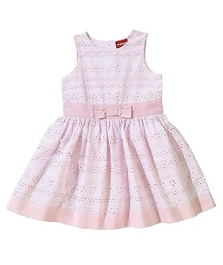 Petit fleur broderie anglaise dress - pink 9-12months
