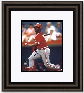 Ken Griffey Sr. Autographed Cincinnati Reds 8x10 Photo - Custom Framed