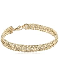 Duragold 14k Yellow Gold Braided Rope Bracelet, 7.25"