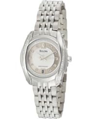 Bulova Womens 96R141 Precisionist Tanglewood Diamond Steel Bracelet Watch