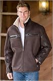 Mens Shearling Car Coat
