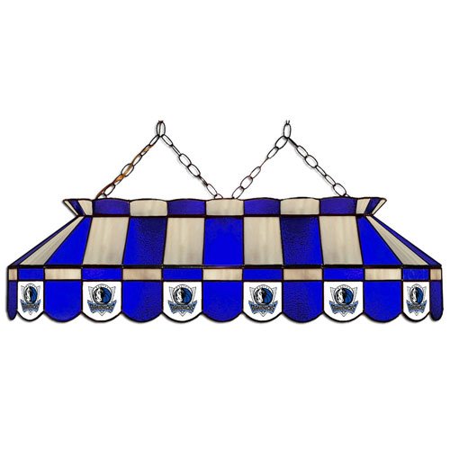 Imperial Dallas Mavericks Licensed 40-Inch Rectangular Stained Glass Billiard Table Light