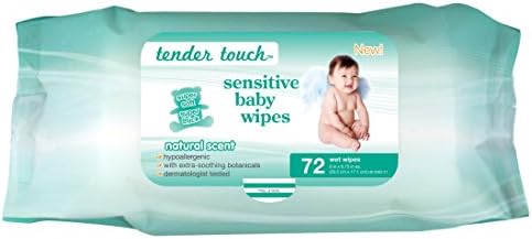 Dermatologist Tested Tender Touch Sensitive Skin Baby Wipes, Scented Baby Wipes, 12pk Case, 864 Count