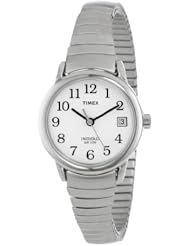 Timex Womens T2H371 Easy Reader Silver-Tone Expansion Band Watch