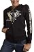 Pittsburgh Penguins -Black- Women's Giant Logo Hooded Sweatshirt