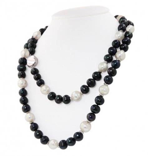 Honora Jet Pearl Necklace