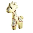 Cute Gold Tone Rhinestone Giraffe Animal Pin Brooch