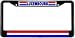 Luxembourg Flag Black License Plate Frame Metal Holder