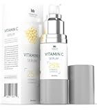 Vitamin C Serum 1oz Pump Action Bottle with 25% Vitamin C Plus Hyaluronic Acid & Ferulic Acid with Additional Premium Ingredients Working Synergistically to Remove Wrinkles and Add Glow to Your Skin