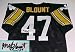 Mel Blount Hand Signed Steelers Throwback Black Jersey