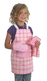 Classic Children's Pink Cooking Gift Set incl. Tea Towel, Hot Pad, Oven Mitt and Apron.
