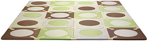 Skip Hop PlaySpot Floor Mat, Green/Brown, 20 Count