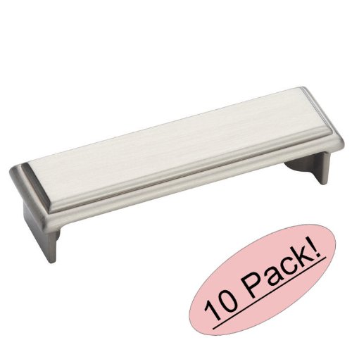 Amerock BP26130-G10 Manor Satin Nickel Cabinet Hardware Bin Cup Drawer Handle Pull - 3