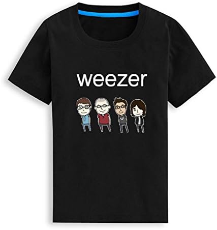 Gorsome Custom Weezer Cartoon Baby Toddler Kid Cotton T shirt 2T Black