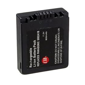 CTA Digital DB-S002 CGA-S002A/1B Rechargeable Lithium-Ion Battery (800mAh, 7.2V) Replacement for Panasonic CGA-S002A/1B Battery