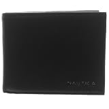 Nautica Mens Leather BiFold Passcase Wallet