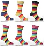 12 pairs Ladies Stripey Madness Ankle Socks