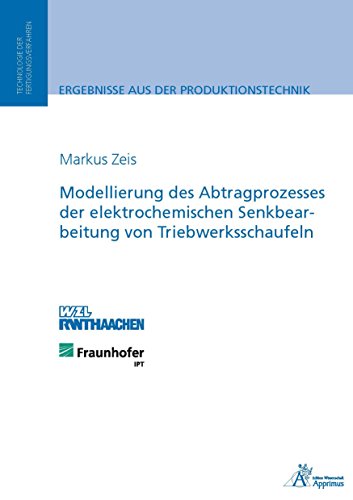 Modellierung des Abtragprozesses der elektrochemischen Senkbearbeitung von Triebwerksschaufeln (German Edition)