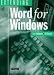 Book Extending WORD for Windows
