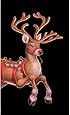 WOWindow Posters Dashing Reindeer Christmas Window Decoration 34.5"x60" backlit poster