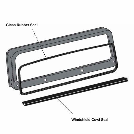 Click To Omix-Ada 12301.05 Windshield Glass Seal Details... Omix-Ada 12301.05 Windshield Glass Seal
