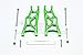 Traxxas Slash Pro 2WD Short-Course Truck (58034) / 2WD F-150 SVT Raptor (58064) Upgrade Parts Aluminum Front Arms - 1Pr Set Green
