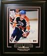 Wayne Gretzky Signed 16X20 Etched Mat - Vert-Blue Action Le99