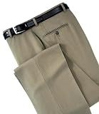 Executive Wool Gabardine Plain Front Trouser