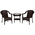 Wicker 3-pc. Conversation Set - Black