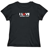 T-Shirt Woman Black  I Love Grand Turk  Turks And Caicos Islands City
