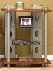 Voyager 4 Tier Entertainment Tower In Colonial Maple Finish By Studio RTA