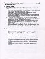 Vocabulary From Classical Roots Book D Tests