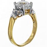 Sterling Silver Round Cut Cz Promise Wedding Engagement Ring