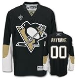 ANYNAME 2008 STANLEY CUP #00 Pittsburgh Penguins RBK Premier NHL Hockey Jersey by Reebok ( NHLPA Certified Custom Sewn Authentic Twill)