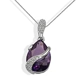 Goldmaid Damen-Collier Tropfen 925 Sterlingsilber 24 Zirkonia Fa C4307S