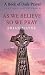 As We Believe, So We Pray: Lent and Easter