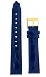 Watchband Genuine Crocodile 14mm Blue