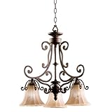 IMAGE OF Kichler Cottage Grove 3 Light Chandelette. Carre Bronze
